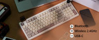 EPOMAKER-Teclado mecánico RT100 97key 95%, Bluetooth 5,0/2,4G, inalámbrico/con cable, Mini pantalla personalizable montada en Junta - details 4