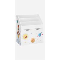 Estantería Juguetes Organizador Infantil 12 Cajas Tela No Tejida Libros Niños Sala Juegos Multiusos Blanco GKRS04WT - details 13