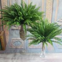 Planta Artificial de seda para decoración del hogar, Helecho Boston, 10 piezas, colgante, verde falso - details 1