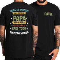 Camiseta Retro "You Are Our Whole", camisa de papá español, regalo de cumpleaños del Día del Padre, 100% algodón, suave, informal, talla europea - details 1