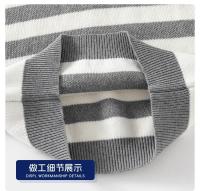 Suéteres a rayas para niños, jersey para bebés pequeños, cuello tipo Polo, prendas de punto para niños, ropa de invierno para niños - details 9