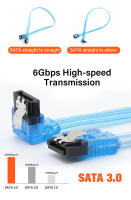 Juego de cables Sata a Sata, Cable de datos de 6 puertos, 7 pines, 6Gbps, para minería de servidores - details 4