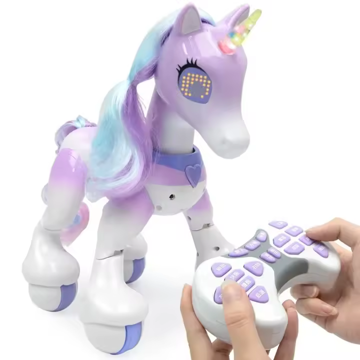 Caballo-Robot Eléctrico Inteligente para Niños, Mascota eléctrica, Control Remoto, Sensor Táctil, Juguetes de Iluminación - 1