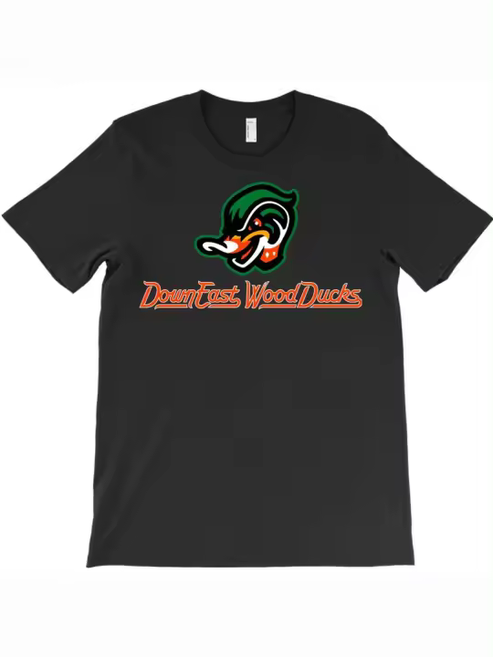 Camiseta de madera de Down East, regalo para papá, manga corta con cuello redondo suave y cómoda, 230g - 1