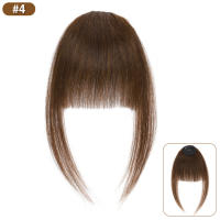 S-noilite-flequillo de cabello Natural para mujer, cabello humano falso con patillas, Manga falsa no remy, flequillo frontal con Clip, 9g - details 9