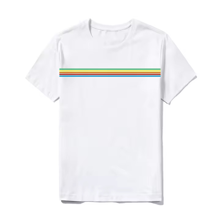 Camiseta de Algodón Blanco con Impresión de Arte 100% Algodón Premium Suave y Transpirable para Hombres en Verano - 1