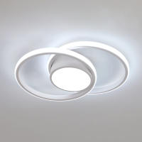 Goeco-Lámpara LED de Techo Doble Redondo, Luz Blanca Fría, 40W, 4800LM-Blanco-DI, 40CM- 6500K - details 0