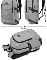 Mochila con contraseña de gran capacidad para hombre, mochila para ordenador de 15,6 pulgadas, se puede conectar a la interfaz USB para cargar - details 2