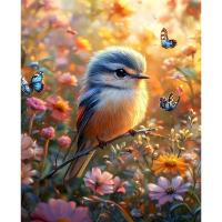 RUOPOTY-pintura por números para adultos, Kits de pájaros, arte de pared, imagen, pintura por números para decoración del hogar - details 0