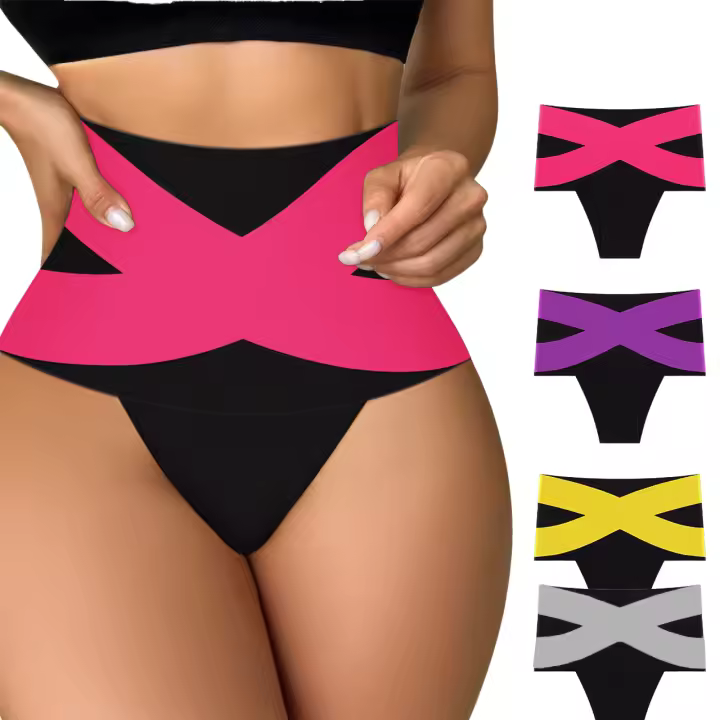 4 piezas de ropa interior cómoda de color a juego, más que bragas sexys, tallas de ropa interior, paquete múltiple de un solo artículo, - 1