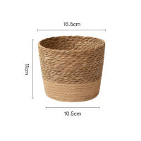 Cesta de maceta tejida Natural, maceta multifuncional para jardín, sala de estar, dormitorio, balcón - details 1