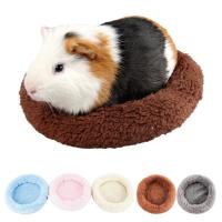 Estera de jaula redonda de conejillo de indias suave, cómoda cama cálida para dormir de hámster, estera de erizo redonda lavable, Otoño e Invierno - details 5