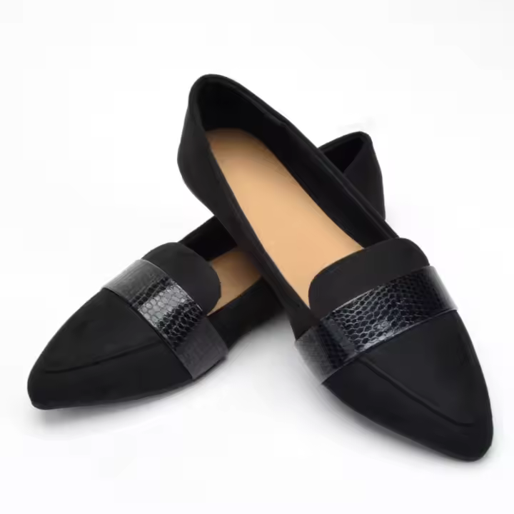 Zapatos puntiagudos a la moda para niños, nuevos y versátiles zapatos de mujer de suela blanda con boca poco profunda para primavera y verano - 1