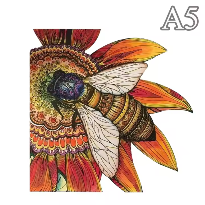 Rompecabezas de Madera Misterioso de Abeja Juguete de Puzzle 3D para Adultos y Niños - 1