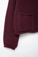 TRAF Pantalones de Punto para Mujer Otoño-Invierno Suéter Casual con Botones Largos - details 13