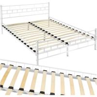 Cama de Boda de Acero Robusto Estructura de Acero con Somier de Láminas de Madera - details 14