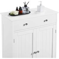 Tres Niveles Columna de Cuarto Baño Cajonera Baño Madera Lacada 60x30x80cm Blanco - details 4