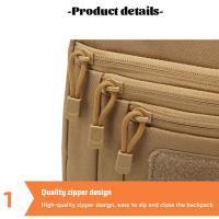 Bolsa de pecho para exteriores de gran capacidad, correa ajustable, tela Oxford, bolsos cruzados para escalar, transpirable, multicapa - details 1