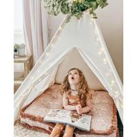 campaña Interior para niños Tipo Tipi con Manta Acolchada, Cadena de Luces y Bolsa de Almacenamiento, Tienda de Lona para niños, casa de Juegos para Interior y Exterior - details 3