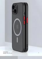 Funda de lujo mate para iPhone Carga inalámbrica magnética Protección suave - details 8