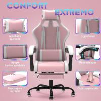 Silla de Juegos Ergónómica Silla de Oficina con Masajeador Carga de 150kg Ajustable Altura - details 30