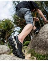 Zapatos deportivos de malla de verano para hombre, montañismo antideslizante, ligero, transpirable, a la moda, zapatos casuales para correr y actividades al aire libre - details 0