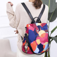 Mochila Multifuncional Antirrobo de de Gran Capacidad Estilo Floral Correa Hombro Arcuada - details 44