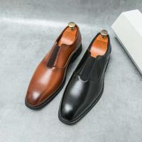 2025 Nuevo producto Tendencia de moda creativa Zapatos de vestir de fiesta de boda de oficina de cuero de lujo para hombres Oxford - details 2