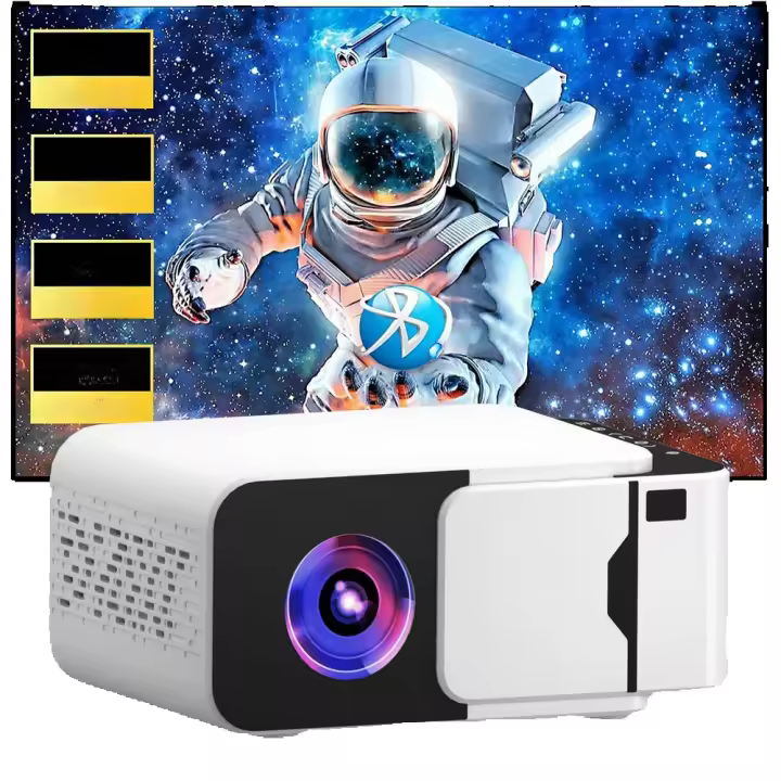 Proyector de Películas para el Hogar Android 13 Q6 300ANSI Wifi6 BT5.4 Resolución 720P - 1