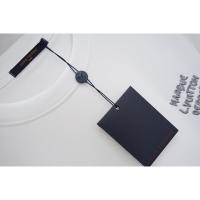 Camisetas Casuales de Verano para Hombres Algodón Puro, Cuello Redondo, Mangas Cortas, Nuevas Camisetas de Pareja con Estampados de Logotipo - details 9