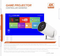 Proyector inteligente compatible con 4K y 1080P, 720P local, juego de mandos, Android 11, cine en casa, portátil - details 4