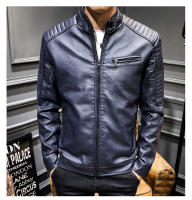 Nueva chaqueta de cuero para hombre, moda delgada de motocicleta juvenil, PU, de otoño e invierno - details 27