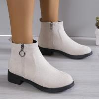 Botines informales de tacón bajo para mujer, botas cortas martin para exteriores, moda de otoño - details 6