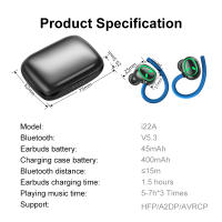 Auriculares inalámbricos con sonido cinematográfico, cascos binaurales HD con Bluetooth, reducción de ruido, deportivos, impermeables - details 10