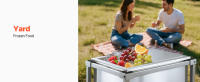 SucceBuy Carro enfriador con ruedas para hielo, 20"L x 14"W x 38"H (510 x 360 x 970 mm) Contenedor de refrigeración de acero inoxidable con ruedas - details 8