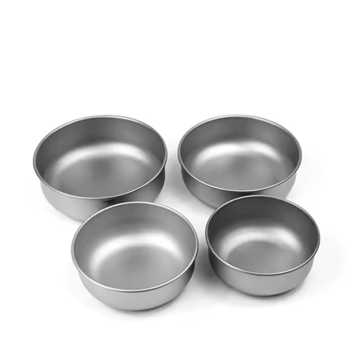 Juego de cuencos de titanio para sopa, villa antibacteriana para acampar al aire libre, picnic, ensalada, 600-900ml, 4 piezas/juego - 1