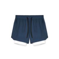Pantalones Cortos de Nylon con Bolsillo Ideal para Entrenamiento Muscular y Correr 2 en 1 Deportiva - details 2