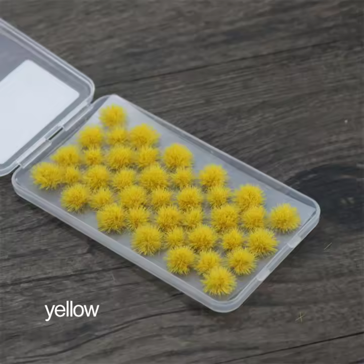 Micropaisaje de césped Artificial para modelar, césped estático de 39 piezas de altura, 5mm, modelo Wargame - 1