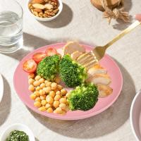 Juego de Platos de Plástico Reutilizable 4 Platos Planos para Comedor, Plato Infantil Irrompible, Plato de Plástico Rígido 20cm - details 1