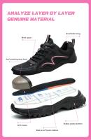 Zapatos de Trabajo de Seguridad de Verano para Mujer Botas de Punta de Acero Indestructible - details 4