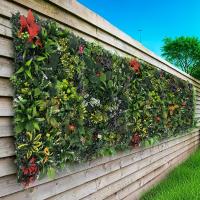 Panel de pared de plantas artificiales DIY, girasol, vida eterna, alfombra de eucalipto Artificial, sin riego, protección UV - details 33