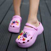 Sandalias clásicas para mujer, zapatillas de jardín rosas, zapatos de playa informales, hogar - details 4