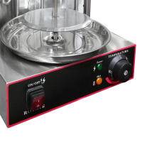 Barbacoa de gas de acero inoxidable, 3000 W, profesional, vertical, giroscopiadora, 2 quemadores, barbacoa de mesa, barbacoa - details 7