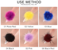 Bolas de Pom Poms KADS 5Pcs para Uñas Accesorios de Manicura con Diseño Artístico y Magnético Detachable en 9 Colores - details 2