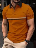 Verano suelto polo de manga corta simple negocio diario tops - details 9