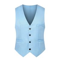 Traje casual de moda 2023 para hombre, adelgazante, con contorno suave, de un solo pecho, chaleco, al por mayor. - details 13