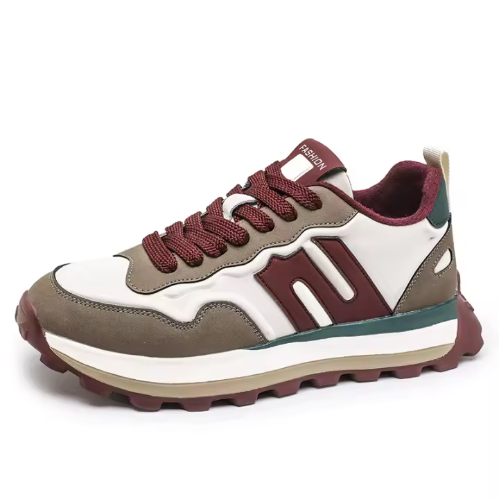 Calzado deportivo para hombre, de moda, de cuero, transpirable, para correr, zapatos versátiles para jóvenes. - 1