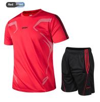 Ropa deportiva de verano de los hombres de fitness camiseta de manga corta ropa de secado rápido de los hombres corriendo suelta ropa deportiva casual - details 13