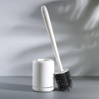 Juego De Cepillo De Inodoro Sin Fijación Base Larga Y Mango Largo Accesorios De Baño Material PP Para Limpieza Doméstica - details 4