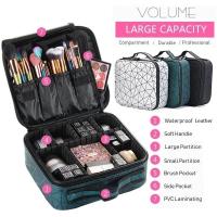 Moda Nueva Bolsa de Cosméticos con divisiones, bolso de maquillaje multifuncional portátil - details 2